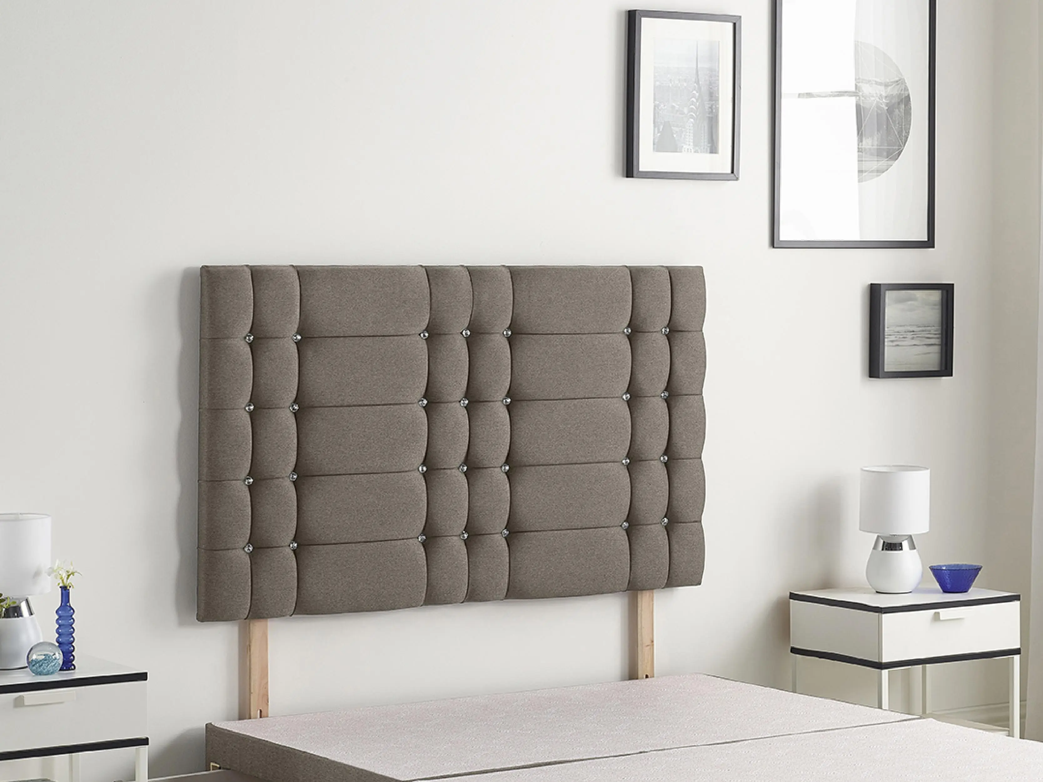 Next Divan Ziggy Divan base bed  headboard